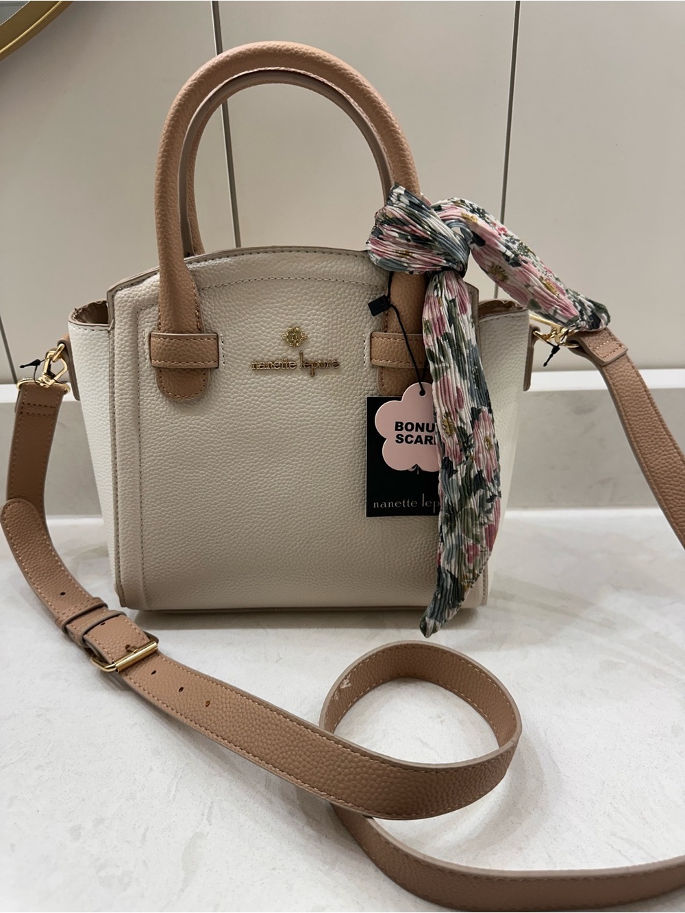 Nanette Lapore darcie satchel color block crossbody NWT